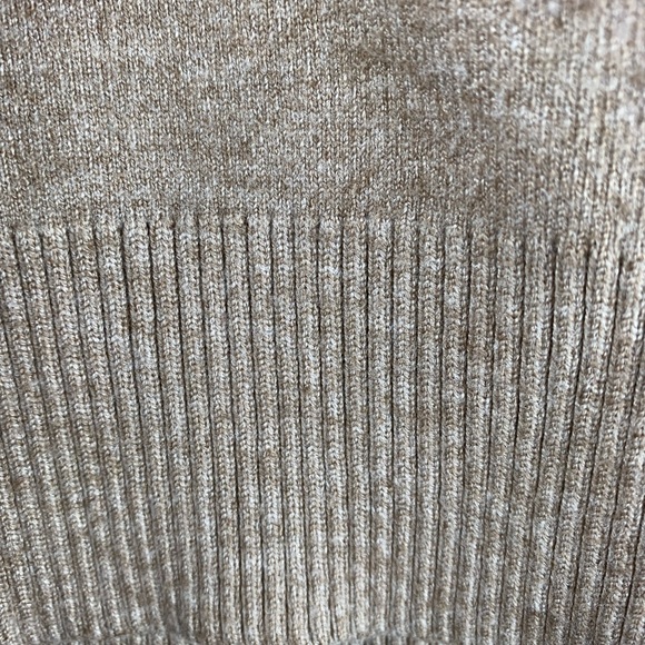 SMALL RACHEL ZOE Heather Tan Sleeveless Scoop Neck Knit Top Soft Stretch Fabric - Picture 2 of 4